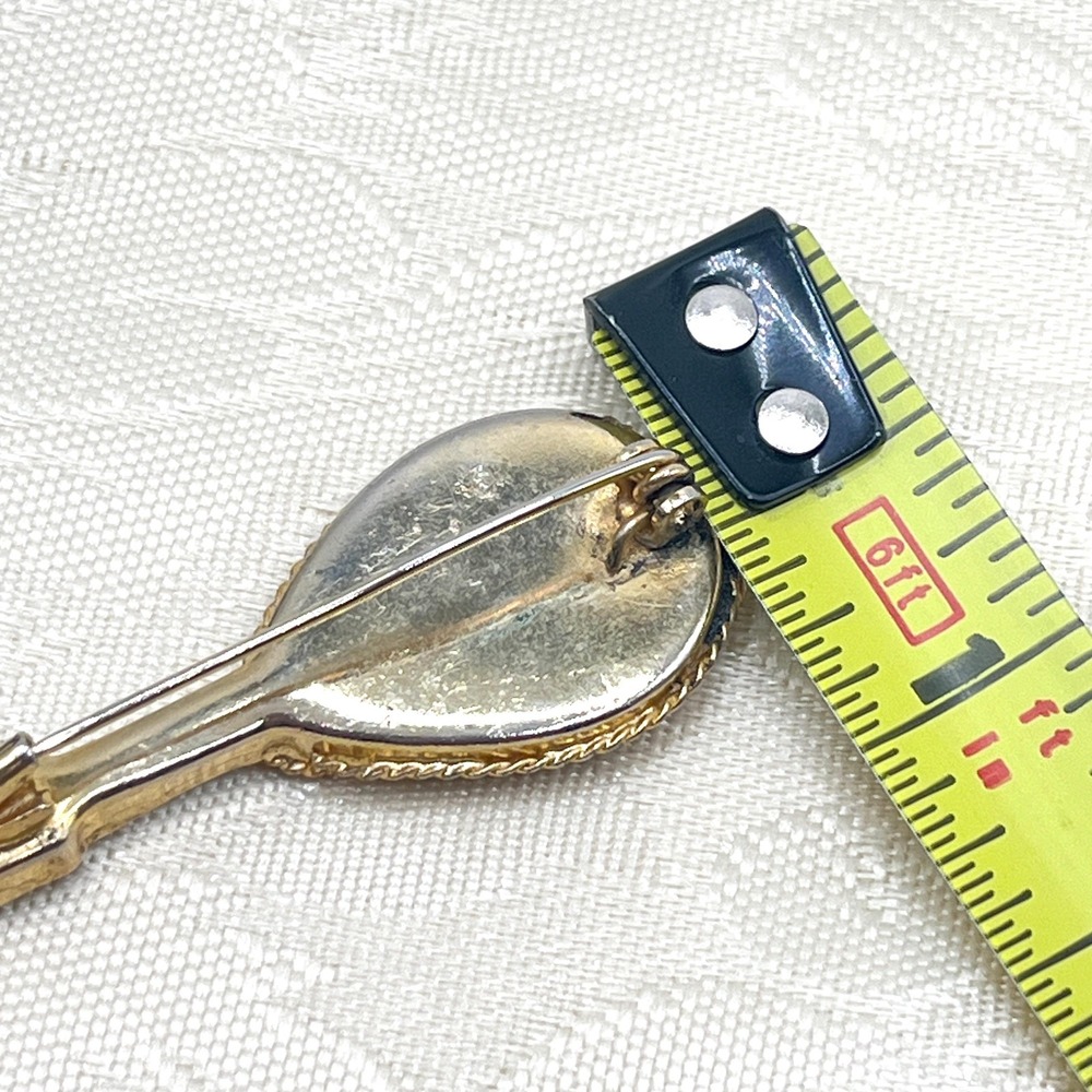 Vintage Italian Micro Mosaic Millefiori Mandolin Guitar Music Brooch - Picture 6 of 7